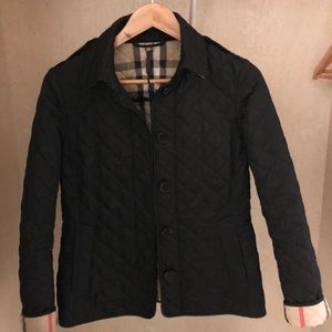 Authentic Burberry Quilted Coat (black)